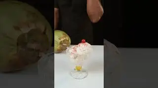 🥥🍨No Cream, NoAggs ! 5 Min Coconut Malai Ice Cream| #shorts #short #food #cooking #recipe #foodie