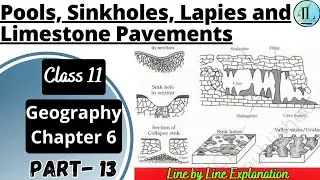 Pools, Sinkholes, Lapies and Limestone Pavements | Landforms and Their Evolution Class 11 Geo Chap 6