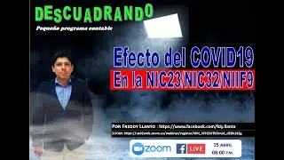 Algunos efectos del Covid 19 en NIC32/NIIF9/NIC23