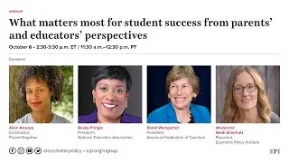 What matters most for student success from parents’ and educators’ perspectives