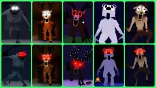 99 Nights in the forest - Bear vs Goat vs Wolf vs Boar Jumpscares Roblox 