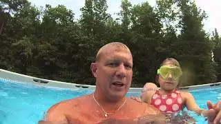 Kids holding camera while flying