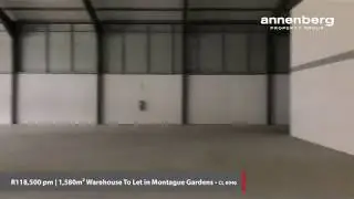 CL6046 - R118,500 pm | 1,580m&sup2; Warehouse To Let in Montague Gardens