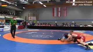 RINGEN DM 21 Junioren - FINALE 74kg Kevin Spiegel vs. Stas David Wolf