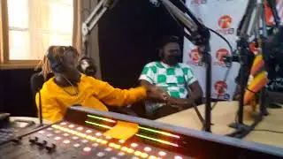 Gibson Ogan in his media tour in Soroti city at #ETOP Fm .#99.4fm .#Byabuliwo #Beebo #Survey