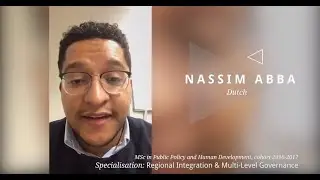 Nassim Abba, Master of Science in Public Policy and Human Development, cohort 2016-2017