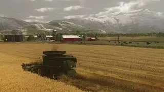 Midwest Wheat Harvest | Midwest Horizon | FS22 Realistic Gameplay