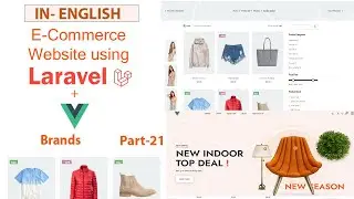 English Part 20 |Build an E-commerce website using laravel with vue js | Brands