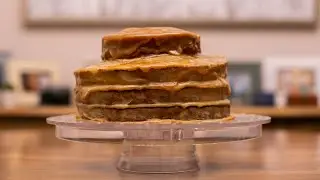 Salted Caramel Apple Cake (3 layers cake full recipe)