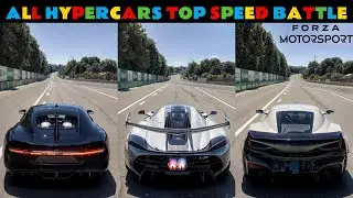 FASTEST HYPERCARS SPEED BATTLE | FORZA MOTORSPORT 8 * 2025 * ALL HYPERCARS TOP SPEED BATTLE