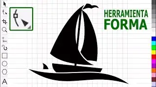 🏝️⛵ Diseñando un VELERO con solo 5 formas 🔲 en COREL DRAW (Usando Nodos)