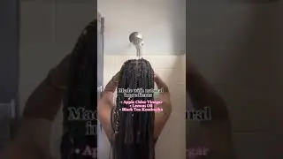 Apple Cider Vinegar Scalp & Hair Rinse Wash Day Routine With Braids | Rizos Curls