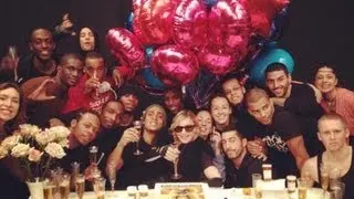 Madonna Backstage Surprise Party