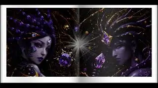 Demon Couple ~Fantasy Scorpio Orchid Demons~ w/ Dark Ambient Music - Moonlight Sonata Remix