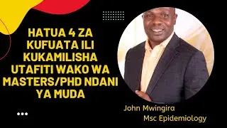 HATUA 4 ZA KUFUATA ILI KUKAMILISHA UTAFITI WAKO NDANI YA MUDA .