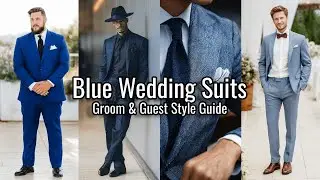 Blue Wedding Suits &mdash; How to Choose Colors & Styles for Grooms and Guests