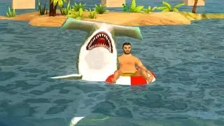 Double Head Shark Attack - Hammer Shark Gameplay (iOS/Android)