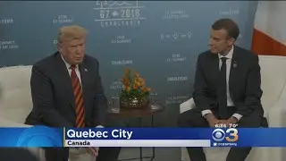 President Trump, French President Macron Meet At G7 Summit To Discuss Trade Deals