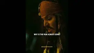 Why is the rum always gone    Captain ☠️🏴⚓ Jack Sparrow   Pirates of the Caribbean
