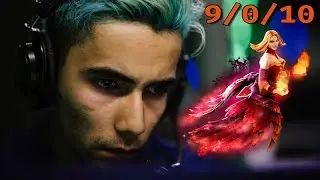EG.SumaiL's LINA PLAYER PERSPECTIVE wrecked OG.Topson's INVOKER  - HOW TO DESTROY TI9 CHAMPS!