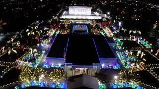 From the Air - Mesa Arizona Temple Christmas Lights 2014