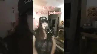 Thriller Michael jackson cover #shorts #halloween #americansinger #topvoice