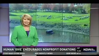 GIANT HUMAN MURAL for Give!Guide on Portland Waterfront
