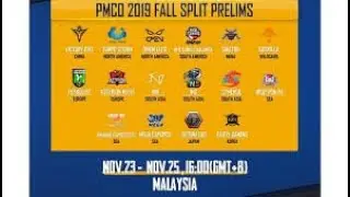 Date,Time,Venue and Teams of PMCO 2019 FALL SPLIT PRELIMS
