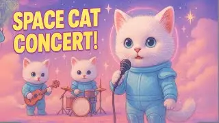 When Space Cats Rock the Universe 🎶🐱 | Pastel Sci-Fi Animation