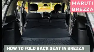 How to fold the back seat | Maruti Brezza | rahul saini
