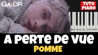 Pomme - &agrave; perte de vue (PIANO COVER TUTORIEL KARAOKE ) [ Ga&Dr Piano Tuto ]