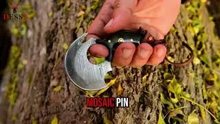 The Most SATISFYING Pizza Cutter in the World! Damascus Ulu Knife