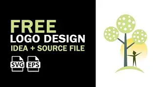 How to Make a Quick Logo Design ( Download FREE Vector Source File ) #logo #graphics