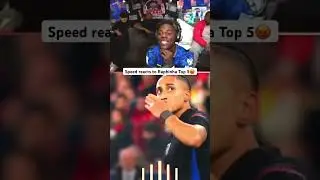 Speed reacts to Raphinha Top 5😡 #funny #ishowspeed