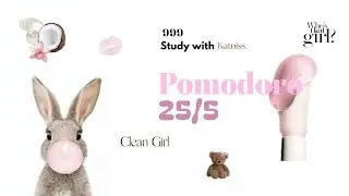 | STUDY WITH ME 🎀 | 999 Edition | Clean Girl | Focus