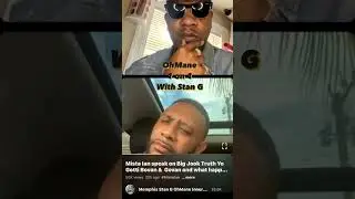 1 on 1 with Stan G and MistaIan is going crazy da real Memphis story 🗣OhMane #ohmane #hiphop #cmg