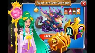 DragonCity Diary: Get legend dragon - Sunset Opal Dragon !