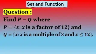 Understanding Set Difference: Factors and Multiples Explained