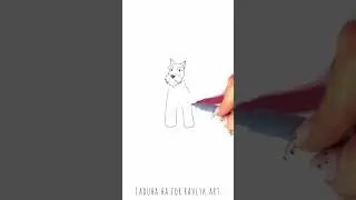 🐶✏️Airedale Dog Breed Drawing Tutorial 📺 Step By Step Tutorial 📢#shorts #drawing #RavlykArt