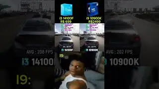 i3 14100F VS i9 10900k, How Come? 💀#shorts