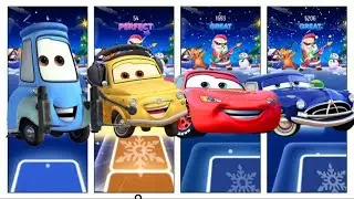 Lightning McQueen on Tiles Hop ⚡🎶 | Coffin Dance Beats