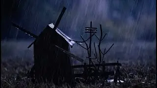 Windmill Music Box with Rain for Sleep, Relaxation / Silent Hill Vibes , HQ Audio, Binaural, 4HRS 4K