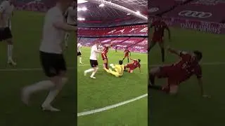 Goalkeeper's reflexes 😮 #football #footballzone #footballshorts
