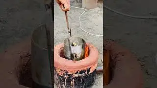 FORGING Lock and Key Out of RUSTED Iron Nuts #shorts #shortvideo #viral
