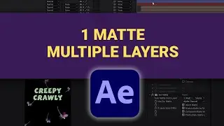 Как использовать маску Set Matte в After Effects | Одна маска для нескольких слоёв