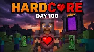Minecraft Hardcore Day 100 || Season 1 Episode 1 😊😆 !!