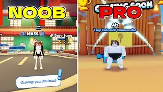 Noob To Pro Sumo Simulator | No Robux | ROBLOX