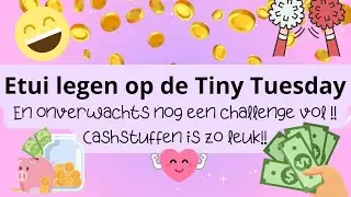 Etui legen op de Tiny Tuesday en onverwachts nog een challenge vol ! Cashstuffen is zo leuk !!