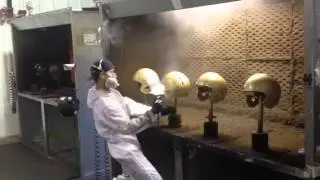 Paint Pockets - Rawlings Sporting Goods Finishing Operation
