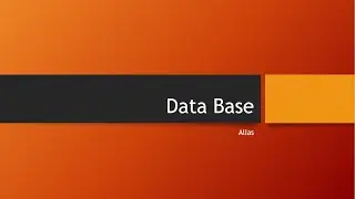 SQL - 24 - Alias